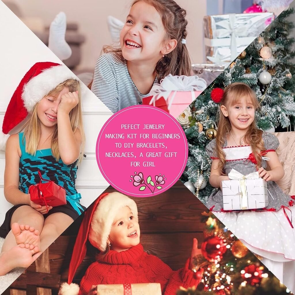 Xmada Jewelry Making Kit - 1587 PCS Beads for Jewelry Making, Jewelry Making Supplies with Crystal Beads, Jewelry Plier, Beading Wire, Earring Hooks, Ring, Bracelet Making Kit for Girls and Adults