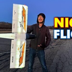 INCREDIBLY AWESOME RC Night Plane!!! - E-flite Night Timber X Evolution 1.2m RC Airplane