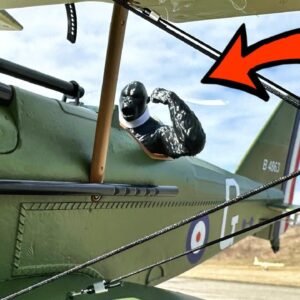King Kong vs. E-flite S.E.5a WWI Biplane! 3s Printed Monster Takes Flight!