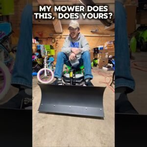 My RC Mower is now an RC Snow Plow with a Hydraulic Blade that lifts and lowers. Bonus: I Ride It!