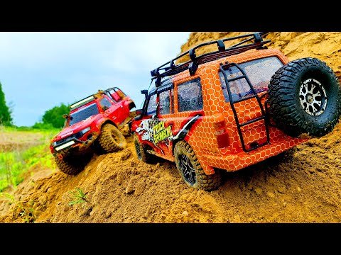 RC CARS Cliff Drops Extreme Adventures 4x4 - Toyota Land Cruiser And