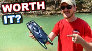 FIRST RC BOAT OF 2021!! LET'S GO!!!  - 805 "high speed" RC Boat - TheRcSaylors