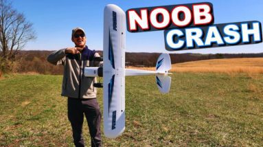 HILARIOUS CRASH!!! MUST WATCH UNTIL THE END! - Dynam Primo 1450mm RC Plane  - TheRcSaylors