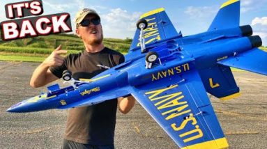 INSANE Blue Angels F-18 RC Jet Warbird - REPAIRED AFRER CRASH! - TheRcSaylors