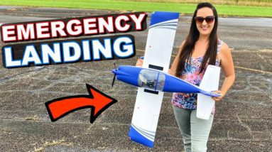 SURVIVED CRAZY EMERGENCY LANDING and STILL SMILING! - E-Flite RV-7 RC Plane - TheRcSaylors