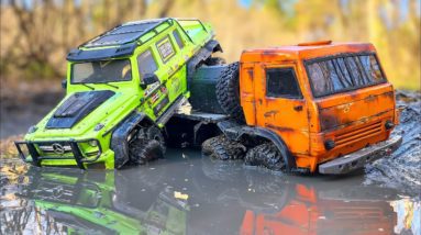 KAMAZ 8x8 vs Mercedes 6x6 - Who is the BEST in MUD and OFF Road?