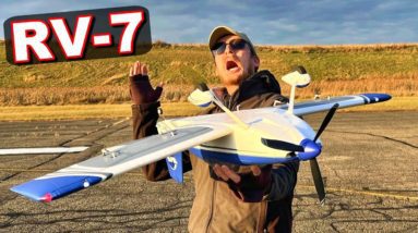 FULL THROTTLE INVERTED Flight Pass SCARED HIM TO DEATH! - E-Flite RV-7 - TheRcSaylors