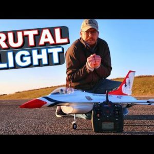 100mph WARBIRD RC Jet Flight! - F16 Thunderbirds - TheRcSaylors