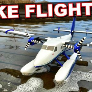RC Water Plane with Floats - E-Flite Twin Otter - TheRcSaylors