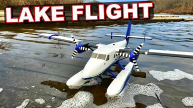 RC Water Plane with Floats - E-Flite Twin Otter - TheRcSaylors