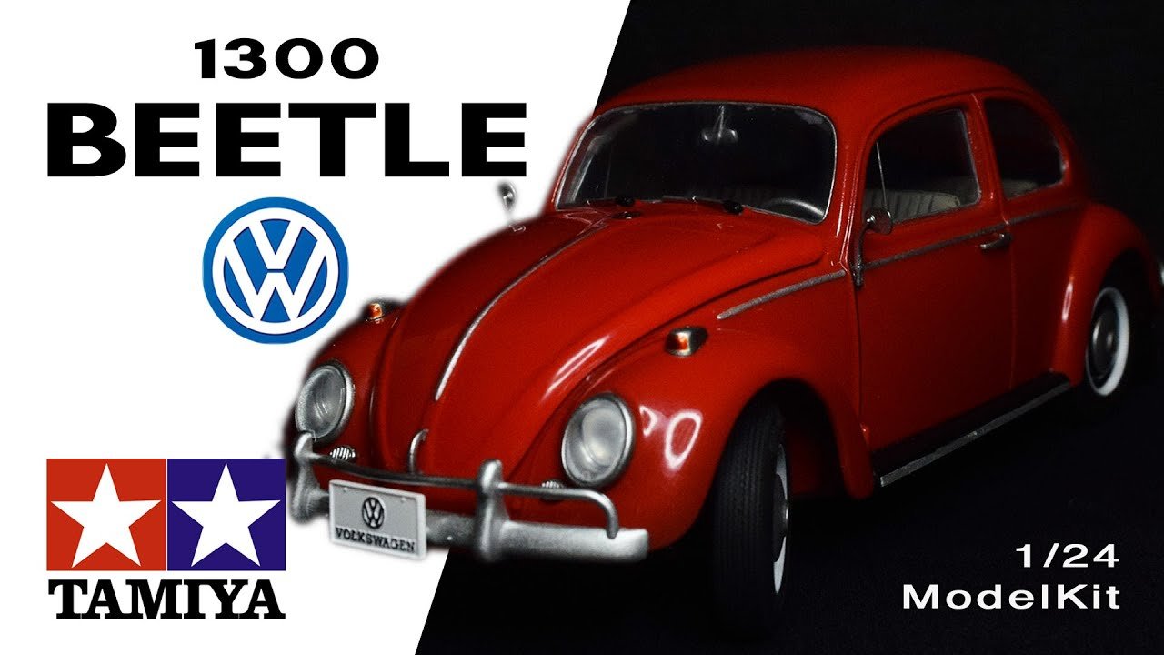 Vw Model Kit Vokswagen 1300 Beetle 1:24 Tamiya | Vintage Car Model