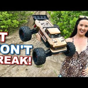 BACKFLIPS and AIR TIME with the new Arrma OUTCAST 4s V2 BLX STUNT RC Monster Truck!!