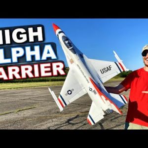 High Alpha Harrier with 100 MPH RC Jet!! - E-Flite Thunderbirds F16 EDF