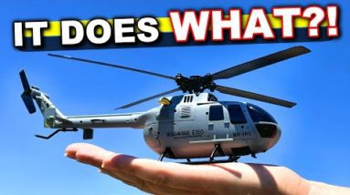 RC Military Helicopter does AWESOME TRICK! - Eachine E120 RTF