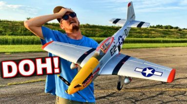 a MISTAKE I thought I'd NEVER MAKE! - Arrows P-51 Mustang RC Plane