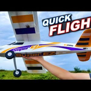 YOU WON'T BELIEVE how EASY this RC PLANE Can FLY!! - FMS Super EZ