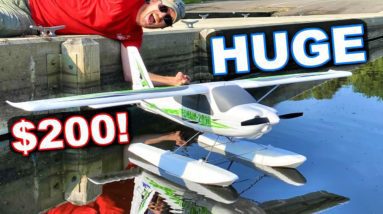 HUGE $200 RC Plane with FLOATS!!! - Arrows Tecnam 1450mm RC Airplane
