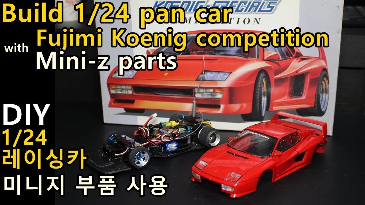 Build 1/24 Pan Car With Fujimi Kit & Mini-z Parts(1/24 퓨어레이싱카 만들기)