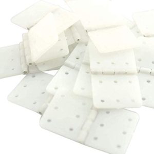 RLECS 20pcs Pinned Nylon Hinge 20x36mm L Size for RC Airplane Plane Parts Model Replacement