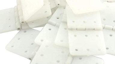 RLECS 20pcs Pinned Nylon Hinge 20x36mm L Size for RC Airplane Plane Parts Model Replacement