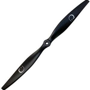 XOAR PJT1-E 2-Blade Carbon Fiber Electric RC Airplane Propeller Prop for Electric Fixed-Wing RC Planes (1K) (12x4.5)