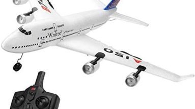 JLLING A150 Airbus B747 Model Plane RC Fixed-Wing 3CH EPP 2.4G RC Remote Control Airplane Short Charging Time RTF Glider Toy Planes EPP Anti-Drop and Crash-Resistant Material RC Airliner