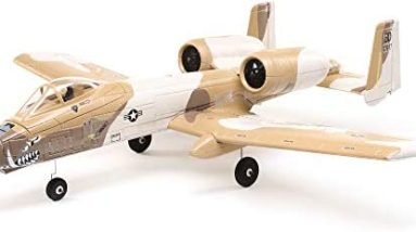 E-flite RC Airplane UMX A-10 Thunderbolt II 30mm EDF BNF Basic Transmitter Battery and Charger not Included with AS3X and Safe Select 562mm EFLU6550