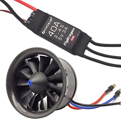 "770g Thrust - EDF 50mm 4900KV W/ 11 Blades & 40A ESC Tested"