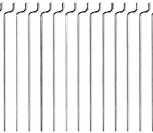 uxcell 1mm x 400mm (15.7 Inch) Steel Z Pull/Push Rods Parts for RC Airplane Plane Boat Replacement (Pack of 20)