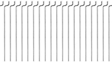 uxcell 1mm x 400mm (15.7 Inch) Steel Z Pull/Push Rods Parts for RC Airplane Plane Boat Replacement (Pack of 20)