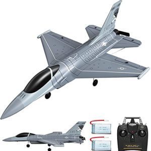 VOLANTEXRC 4CH Remote Control Airplane 2.4GHz RC Jet F-16 Fighting Falcon RC Aircraft Fighter Ready to Fly with Xpilot Stabilizer System, One Key Aerobatic Perfect for Beginners (761-10)