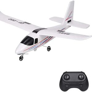 GoolRC QF002 RC Airplane, 2.4Ghz 2 Channel RC Plane Ready to Fly, Durable EPP Foam DIY Remote Control Airplane Toy Built-in Gyro, Easy to Fly RC Aircraft for Beginners Kids and Adults