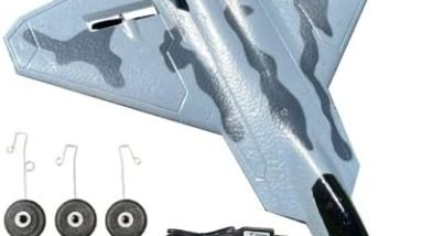 RC Jet Plane 2.4GHz Remote Control Airplane Gift for Kids and Adults Toys - New Planes Model Led Light Aircraft Fighter Army Toy with Extra 3 Battery, Easy to Flying Toys for Boys and Girls