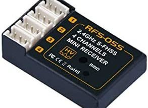 RC Receiver RC Plane Receiver - 2.4Ghz 4CH S-FHSS Compatible Receiver for Mini Car & Aircraft(RFS05S)