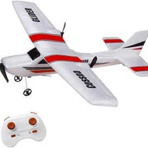 LBKR Tech RC Plane, 2 Channels Remote Control Airplane Ready to Fly,RC Airplane Builting in 6-Axis Gyro,Easy to Fly Remote Control Plane for Kids Boys Beginner Girls