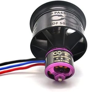 Powerfun EDF 50mm 11 Blades Ducted Fan with RC Brushless Motor 4900KV Balance Tested for EDF 3S RC Jet Airplane