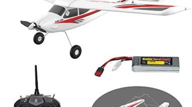 Global Hawk 2.4 GHz 1.2m RC Seaplane Smart Trainer Airplane- 4 Channel Remote RTF- Lithium Battery and Optional Floats Included