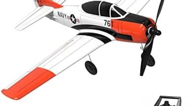 Volantex RC Airplane 2.4Ghz 4 Channel Remote Control,with Aileron T28 Trojan Parkflyer RC Aircraft Plane,Ready to Fly with Xpilot Stabilization System,Perfect for uitable for Kids and Beginners