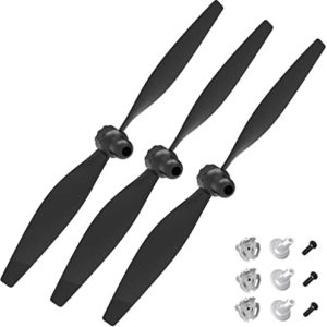 FLYCOLOR 3 Sets F4U Rc Plane Propeller with Propeller Savers and Adapters for VOLANTEXRC 761-8 761-9 T28 Airplane