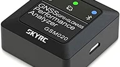 SKYRC GSM020 GNSS GPS GLONASS Bluetooth Enabled Compact RC Vehicle Mounted Performance Data Tracker and Analyzer for RC Cars, Planes, and Rockets