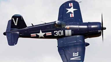 FMS F4U Corsair RC Airplane 6CH 1700mm (66.9") Wingspan Blue with Flaps LED Retracts PNP Warbird