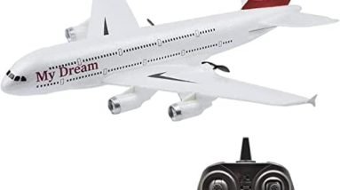 Landbow Remote Control Airplane – 2.4Ghz 3 Channels RC Plane Ready to Fly, 410mm Wingspan 6-Axis Gyro RC Airplane for Kids & Adults, Stability Flight RC Aircraft for Beginner