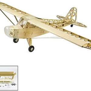 GoolRC S2301 Balsa Wood RC Airplane, 1200mm Electric Powered J3 CUB RC Aircraft, Unassembled KIT Version DIY Flying Model