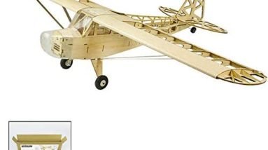 GoolRC S2301 Balsa Wood RC Airplane, 1200mm Electric Powered J3 CUB RC Aircraft, Unassembled KIT Version DIY Flying Model