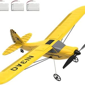CredevZone Sport Cub S2 RC Airplane 3CH 400mm Remote Controlled EPP Ready to Fly Plane Gyro Stabilization System Kids Gift with 3 Batteries Easy Control for Beginners Trainer RTF