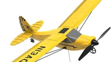 CredevZone Sport Cub S2 RC Airplane 3CH 400mm Remote Controlled EPP Ready to Fly Plane Gyro Stabilization System Kids Gift with 3 Batteries Easy Control for Beginners Trainer RTF