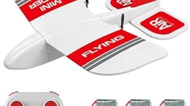 GoolRC RC Plane, KF606 2.4Ghz Remote Control Airplane, EPP Foam Fixed Wing Plane, RTF Ready to Fly Gliding Aircraft Model Toys with 3 Battery for Beginner
