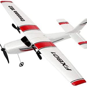 Fergio RC Plane Remote Control Airplane,RC Plane 2.4GHZ 2 Channel Ready to Fly Model Gliding Plane Easy to Fly for Beginner(3 Batteries)