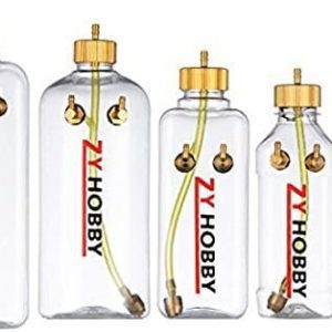 RC Engine Gas Fuel Tank 500ml, ZYHOBBY RC Transparent Fuel Bottle/Model Airplane Gas Tank 145 X 64mm- Shipped from US Warehouse