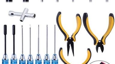 Hobbypark 11 in 1 Professional Multi RC Tools Kits Box Set Hex Driver Allen Keys Screwdriver Pliers Wrench Repair for RC Car Multirotors Airplane Boat
